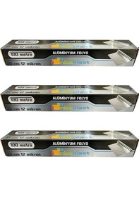 Resim Niceplast Alüminyum Folyo - 45 Cm. X 100 Metre - 12 Mikron - 3 Paket 