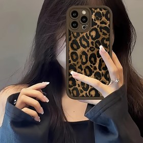 Resim Yüksek Bambu Leopar Desenli Cep Telefonu Kılıfı 