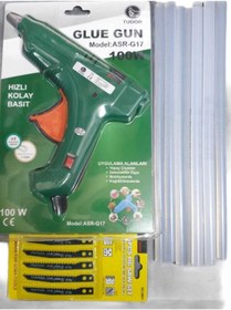 Resim asafyapimarket Asafyapı Tudor Yeşil 100 W Silikon Tabancası 10 adet Mum 