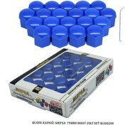 Resim Bijon Kapağı Düz 19 Mm Mavi 20 Li Set 