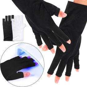 Resim TWOING Parmağı Olmayan Eldivenler - Salon Kalitesi, Tırnak Sanatı Koruma, Ev ve Açık Hava Kullanımı, Nemlendirici, Çoğu İnsan İçin Uyumlu, Renk: Siyah/Beyaz/Yeşil/Kırmızı, Eldivenin İki Yüze Güneş Koruma, Tırnak Bakımı | Moda Manikür | Koruyucu Manikür 