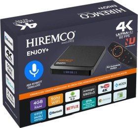 Resim Enjoy 4K Ultra Hd 60 Fps 4/64 Android Box 9.0 Hiremco