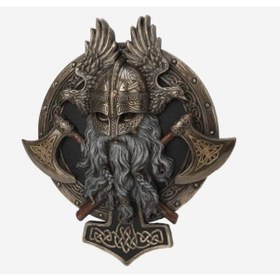 Resim Veronese Design Viking Duvara Asmalı Valhalla Heykeli 