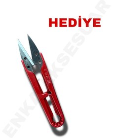 Resim Pın - 1114 11 Inc Siyah Renk Çelik Gövde Profesyonel Terzi Makası 