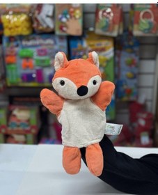 Resim Peluş 25 Cm El Kuklası Turuncu Tilki Çok Renkli 