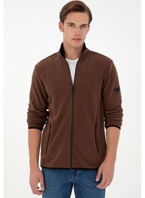 Resim U.S. Polo Assn. Erkek Kahverengi Basic Polar Hırka 50298066-VR029 
