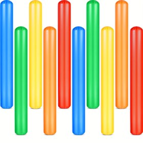 Resim 1 adet Şişme Yüzme Havuzu Çubukları - Yetişkinler için Çok Renkli PVC Dış Mekan Su Oyunu Aksesuarı, Plaj ve Göl Partileri - Dayanıklı ve Eğlenceli Dış Mekan Aktivite Oyuncak, Havuz Oyuncakları ve Oyunları 