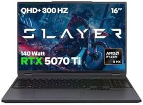 Resim Game Garaj Slayer R9T-5070Ti C3 AMD Ryzen 9 9955HX 32GB RAM 2TB SSD RTX5070Ti 16" QHD IPS 300Hz FreeDOS Gaming Laptop 