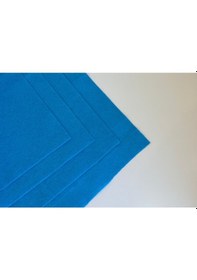 Resim Mavi Renk Metrelik Ince Keçe Kumaş Keçe 1 Mm Aktivite Keçesi Renkli Keçe 1 Metre 100 Cm X 100 Cm 