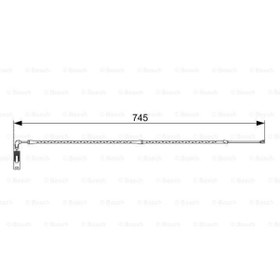 Resim BOSCH 1987473000 Fren Balata Fişi 740Mm Xe E83 0104 05- N46 B20 B 