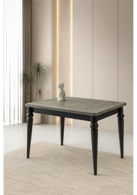 Resim Yandan Açılır Büyüyen Yemek Masası Gümüş Gri 70x110cm Gri 