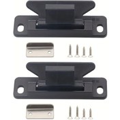 Resim Dashanshop B Sku Polyamid 2 Yönlü Mandallı Kabin Kilit Siyah Dayanıklı Ev Yat Tekne 