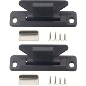 Resim Dashanshop B Sku Polyamid 2 Yönlü Mandallı Kabin Kilit Siyah Dayanıklı Ev Yat Tekne 