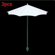 Resim Willowhaven Beyaz 3 Parça Bitki Güneşlik Şemsiyesi, Saksı Ve Sebze Bahçesi İçin 