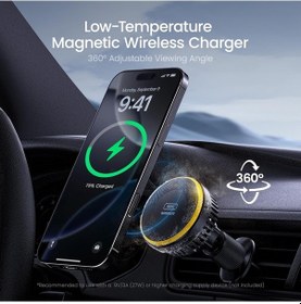 Resim Aohi Kendinden Soğutmalı Magsafe Araç Montaj Şarj Cihazı, 15 W Ka 