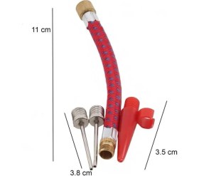 Resim Optana 5 Parça Bisiklet Lastiği Şişirme Pompa Hortumu Top Şişirme Iğnesi Ucu Seti Bisiklet ve Pompa Iğnesi 