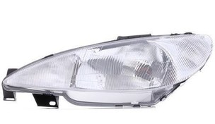 Resim Peugeot 206 Çizgili Ön Far Sol Valeo Marka 6204.S7 