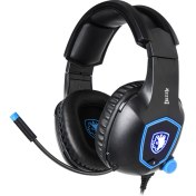 Resim SADES SA-905 Dazzle Mikrofonlu Kablolu Sanal 7.1 PC Gaming Oyuncu Kulaklığı - Siyah/Mavi Sades Türkiye Distribütörü