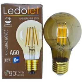Resim blackleg 6W Kırılmaz Gövde E27 %90 Enerji Tasarrufu E Enerji Flement Ampul 1 Adet 