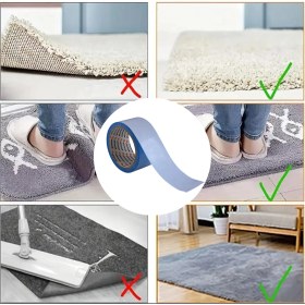Resim Nzb Halı Bant Kilim Paspas 50 mm x 10 mt Kaymaz Çift Taraflı Yapışkan Toplanma Önleyici Sabitleme Bandı 