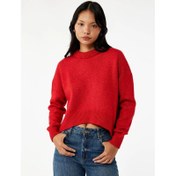 Resim Koton Bisiklet Yaka Asimetrik Kesim Kadın Triko Kazak 6WAL90041HT (6WAL90041HT) 