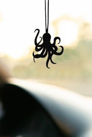 Resim mufamet Metal Ahtapot Dikiz Aynası Süsü Oto Aksesuar Araba Süsü 