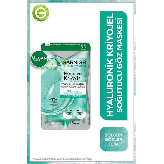 Garnier Hyaluronik Kriyojel Soğutucu Göz Maskesi 5 G Fiyatı ve Özelliklerı - Badem