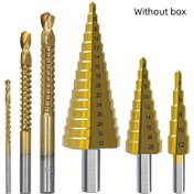 Resim 1/takım Adım Matkap Ucu Testere Matkap Ucu Seti, Titanyum Freze 4-12 4-20 4-32mm 3 6 8mm Ahşap İşleme Metal Çekirdek Delik Açıcı 6 adet 