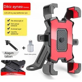 Resim Motosiklet Cep Telefonu Standı Navigasyon Bisiklet Cep Telefonu Standı Şok Geçirmez B-100 