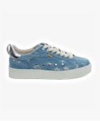 Resim Greyder Kadın Mavi Hakiki Deri Sneaker Ayakkabı 5Y2UA34443 