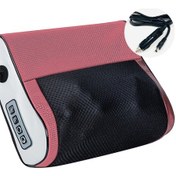 Resim Çok Fonksiyonlu Sıcak Kompres Boyun Masajı Arabası Servikal Omurga Masaj Yastığı Kırmızı Yükseltme 