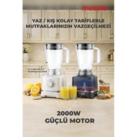 Resim Musullu Mutfak Robotu 10 In 1 2000W MSL-2034 Siyah 