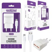 Resim Wattbox Telefon Şarj Aleti Set 2A Type-C 2Usb Wattbox Telefon Şarj Aleti Set 2A Type-C 2Usb