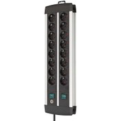 Resim Brennenstuhl Premium Alu-Line Serisi 8 + 8 16 Soketli 3 Metre Uzatma Priz 