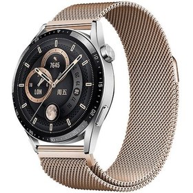 Resim Galaxy Watch Active 2 44mm Zore Band-12 20mm Metal Hasır Kordon-rose Gold 