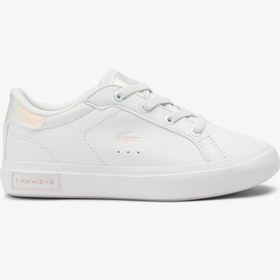 Resim Lacoste Powercourt Bebek Beyaz Spor Ayakkabı 