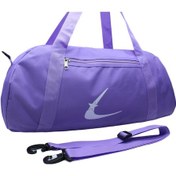 Resim Lila Renk Suya Dayanıklı Kumaş Seyahat Spor Gym Ve Fitness Çantası Lila 
