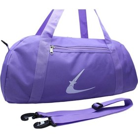 Resim Lila Renk Suya Dayanıklı Kumaş Seyahat Spor Gym Ve Fitness Çantası Lila 