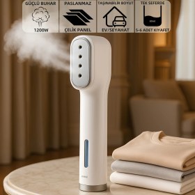 Resim Mioji Mio X10SM 1200W Taşınabilir Ütü Güçlü Buharlı Kırışık Giderici - Gri 