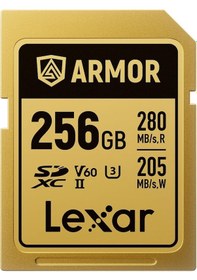 Resim Lexar Sdxc Pro Gold Serisi Zırh Uhs-ıi Kart 256 Gb Ip68 R280/w205 