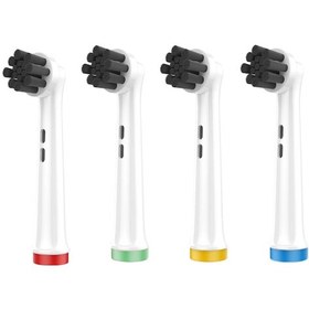 Resim Charcoal - Ekstra Beyazlık Oral-b Uyumlu Diş Fırçası Başlığı - 4 Adet Yedek Başlık 