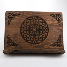 Resim Ahşap Masaüstü Kademeli Rahle Kitap Okuma Standı Ahşap Tabletlik N11.1066 