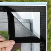 Resim Kolay Kurulum Sivrisinek Ekranı Pencere Ağı, Sökülebilir Polyester Mesh Perde ile Kendinden Yapışkan Pencereler için, Görünmez Ev Koruma Sivrisineklerden ve Haşerelerden 