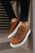 Resim KN Fashion Mp010 Bt Bağcıklı Süet Ortopedik Yüksek/kalın Taban Erkek Sneaker Taba 