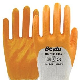 Resim Beybi KN350 Nitril Kaplı Örme Eldiven No:10 