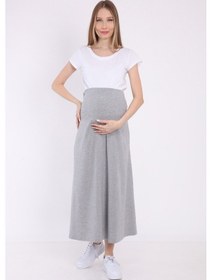 Resim Luvmabelly Myra9031 Beli Ayarlanabilir Hamile Etek -gri-gri 