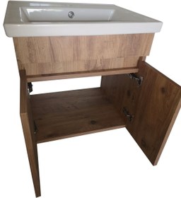 Resim DOĞSAN MOBİLYA Üsküp 55 Cm A.çam Takım Banyo Dolabı 