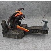 Resim PWUL WORKS Balrog Ve Gandalf Savaşıyor Diorama Figür 18x30 Cm Yüzüklerin Efendisi Lotr 