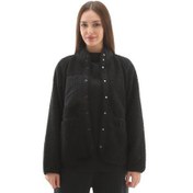 Resim Skechers W Woven Detailed Pull Over Sherpa Kadın Ceket Siyah 