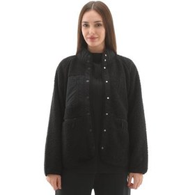 Resim Skechers W Woven Detailed Pull Over Sherpa Kadın Ceket Siyah 